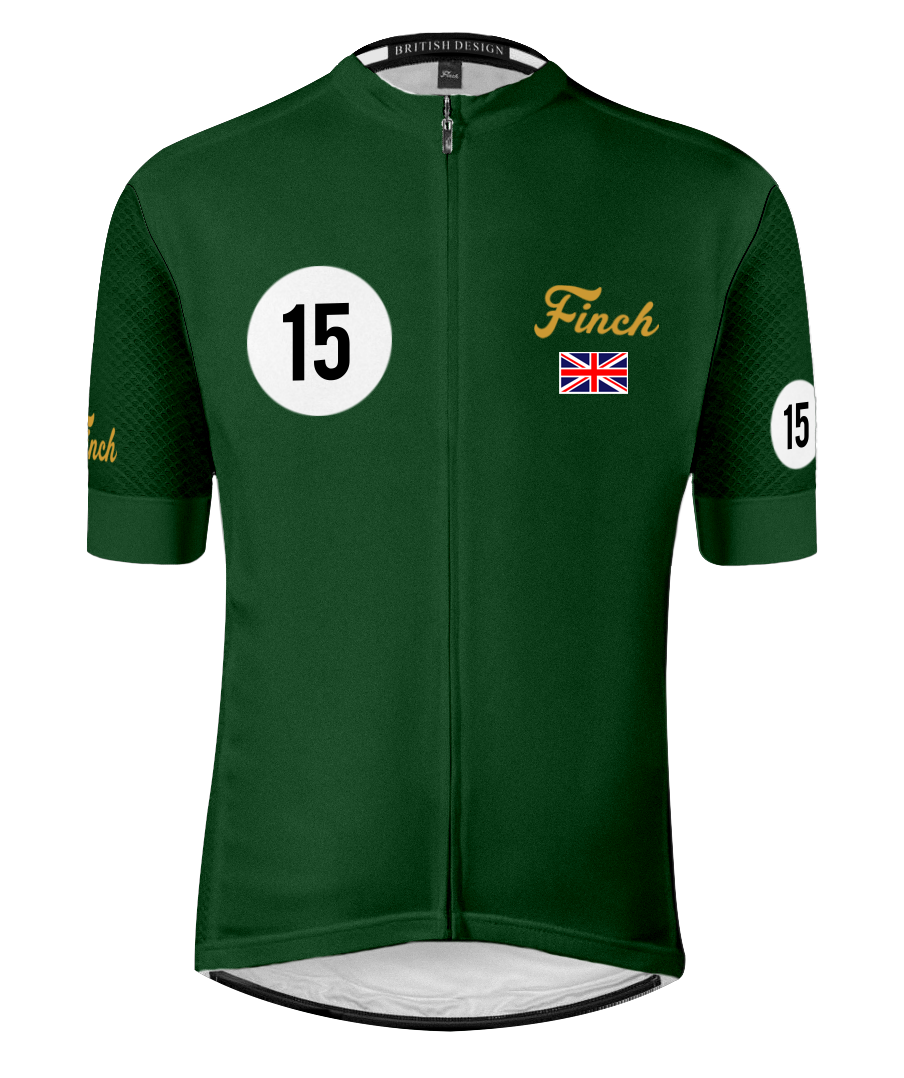 Green cycling jersey deals