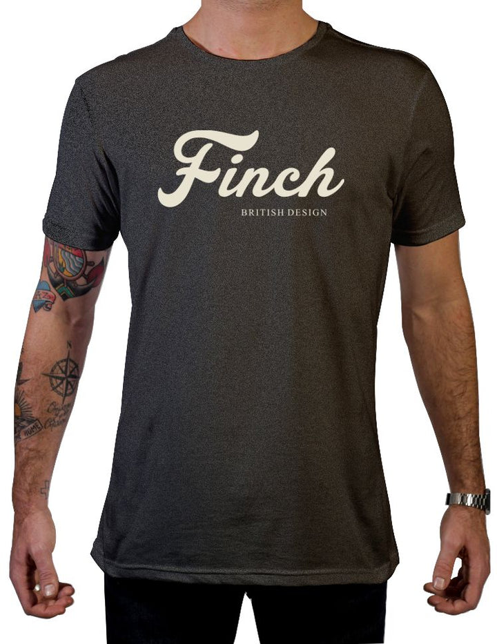 Dark Grey Melange & Off White/Finch T-Shirt
