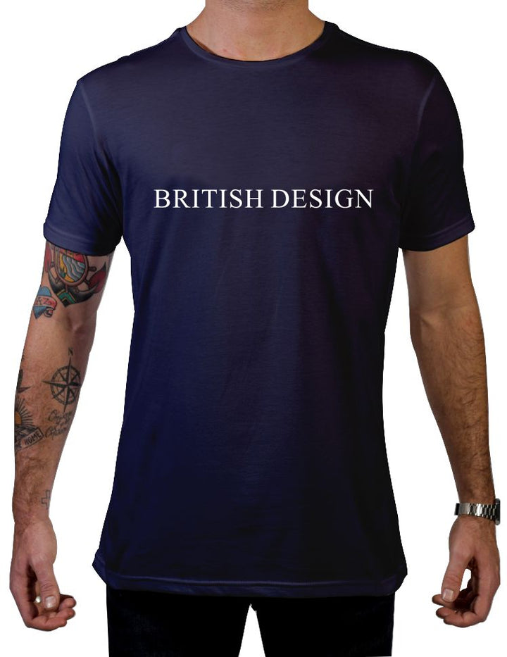 Navy & White/British Design T-Shirt