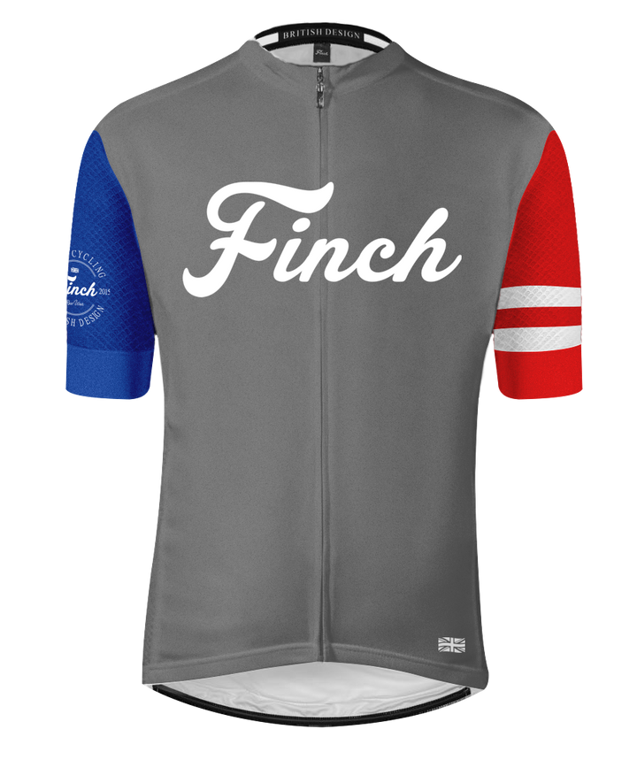 Summer 19 Grey/Red Men's Cycling Jersey