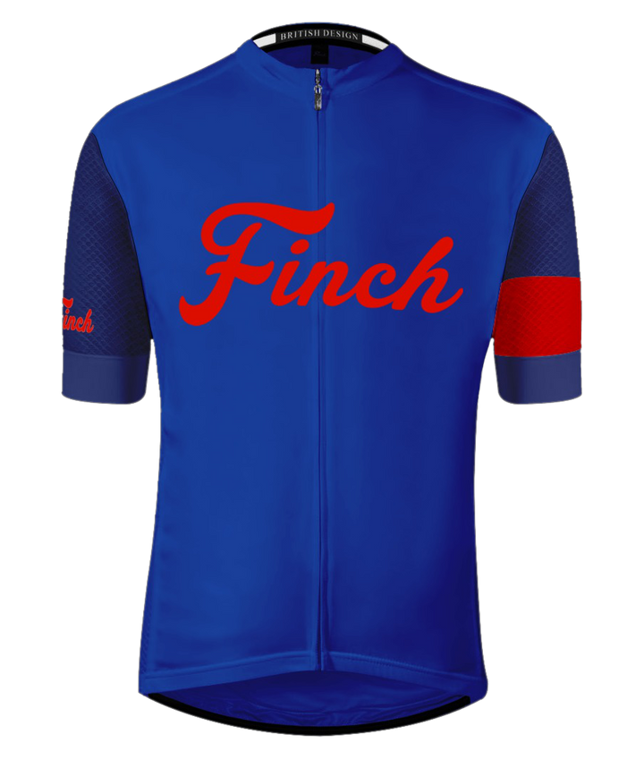 Bold Blue / Red Men's Cycling Jersey