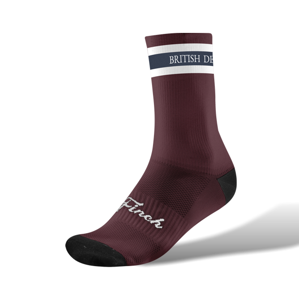 Classic Merlot Premium Cycling Socks