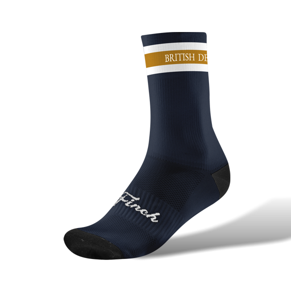 Classic Navy Premium F Cycling Socks