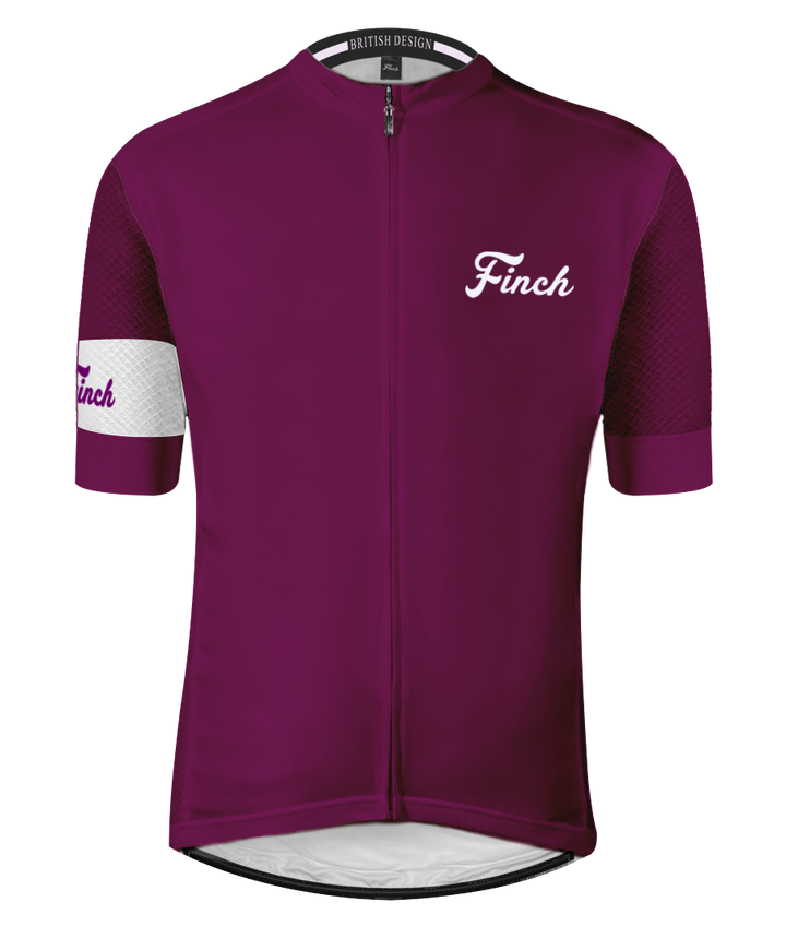 Pure Burgundy Men's Cycling Jersey