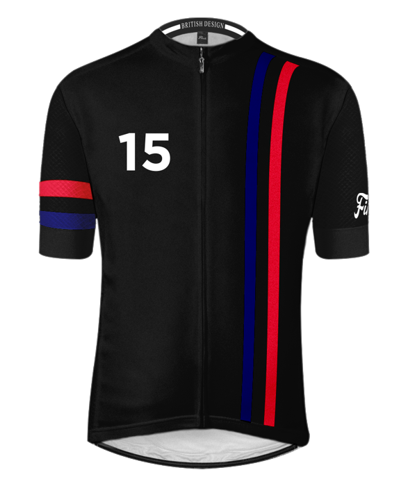 Continental GT Black Red/Blue Men's Cycling Jersey