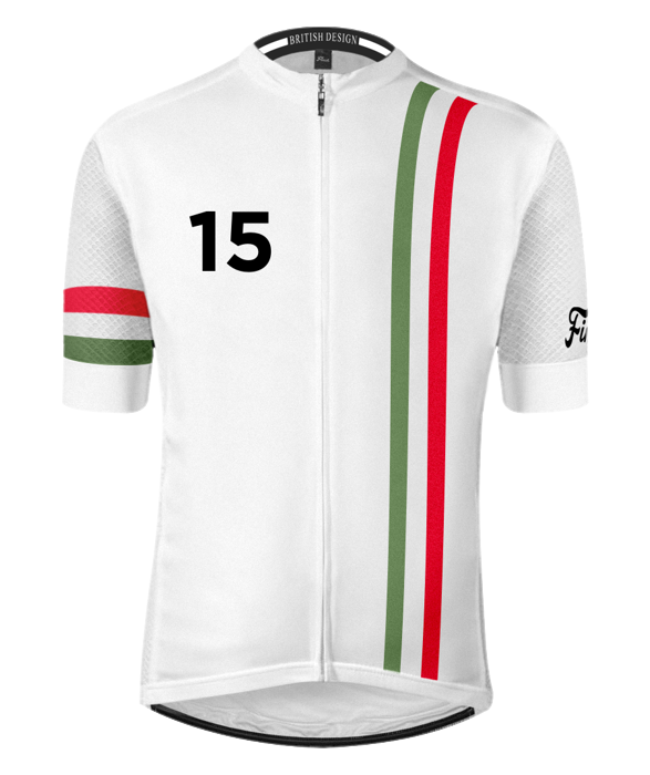 Continental GT White Red/Green Men's Cycling Jersey